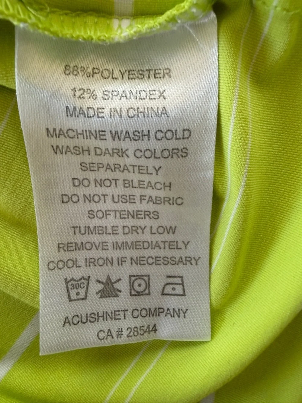 FootJoy Green Striped Ombre Performance Golf Shirt River Landing Country Club L? - Picture 7 of 8